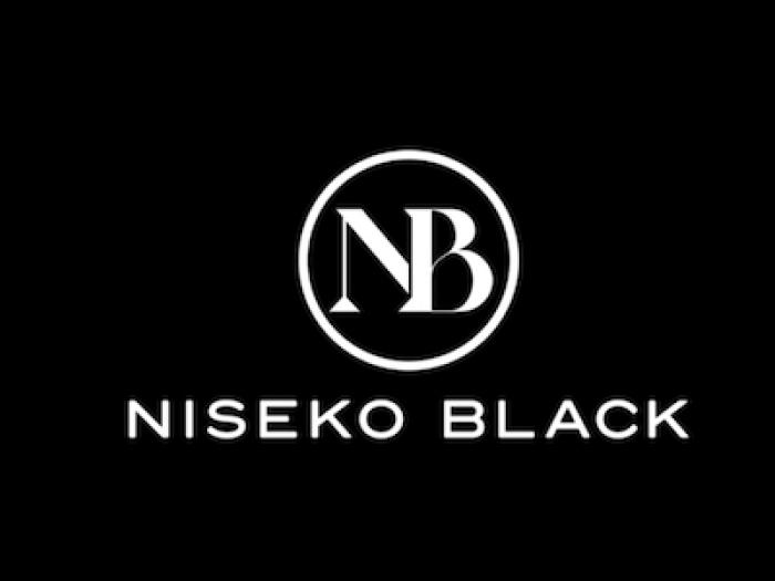 Black and white Niseko Black logo