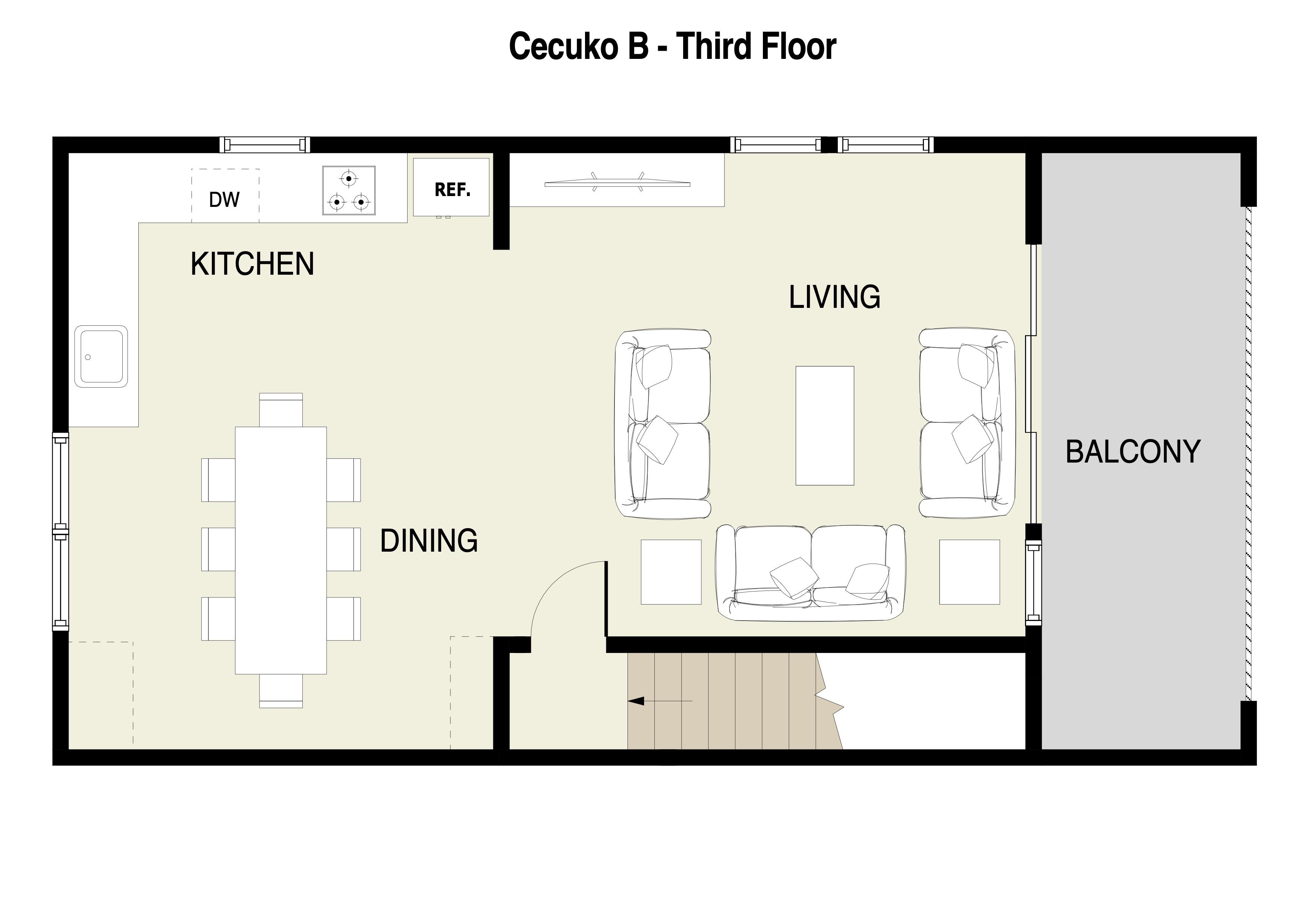 Cecuko B 3rd Floor Plans