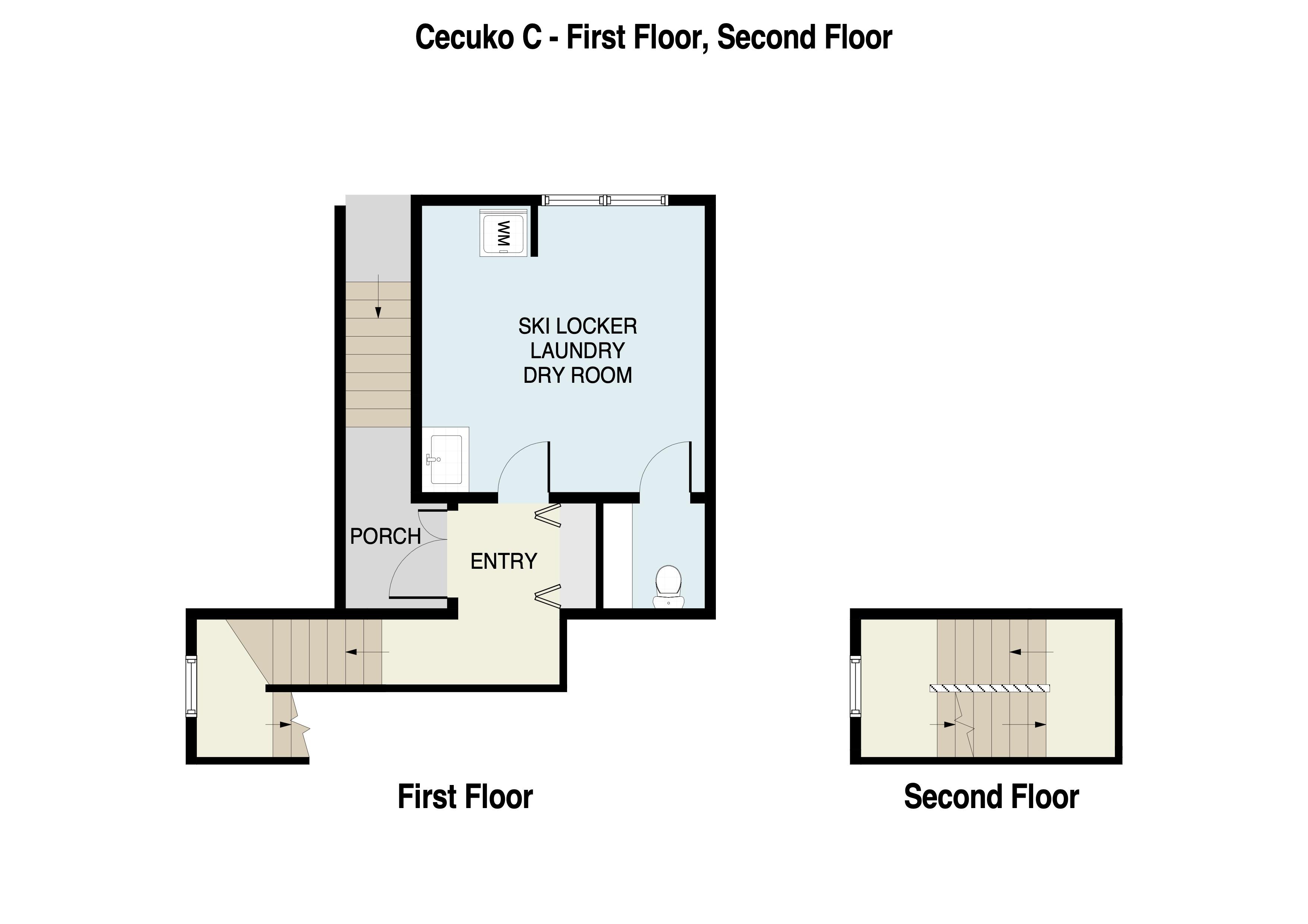 Cecuko C 1st and 2nd Floor Plans