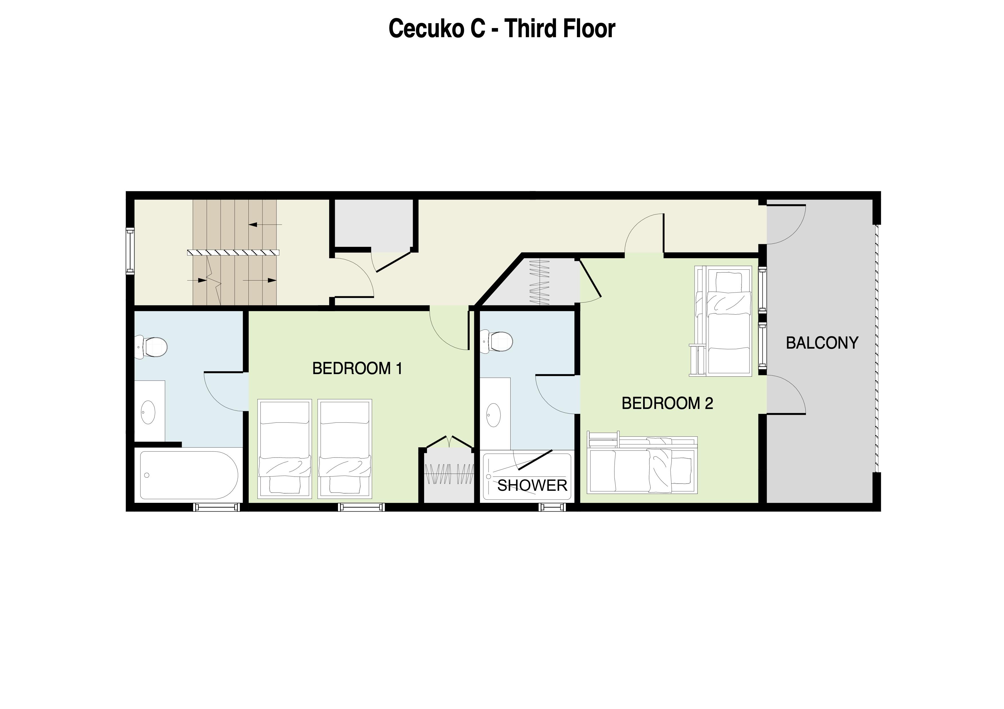 Cecuko C 3rd Floor Plans