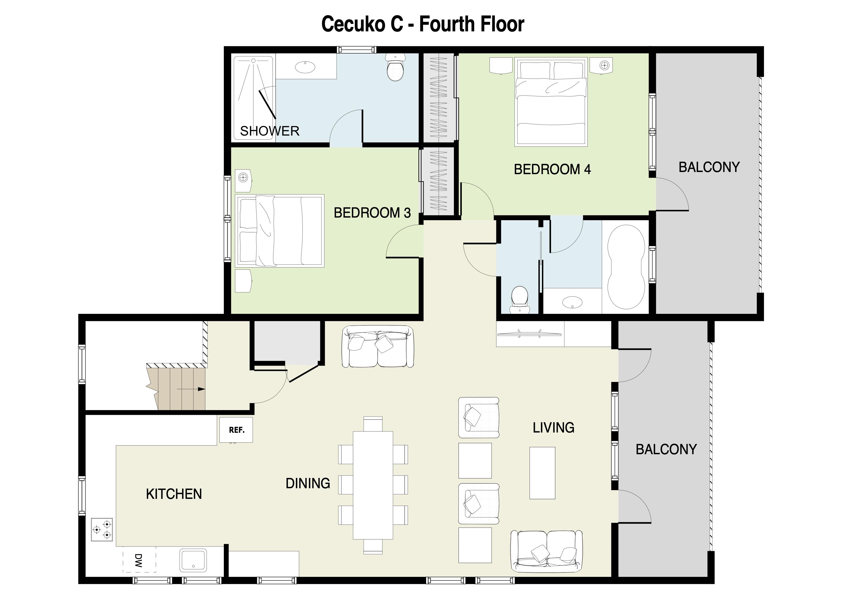 Cecuko C 4th Floor Plans