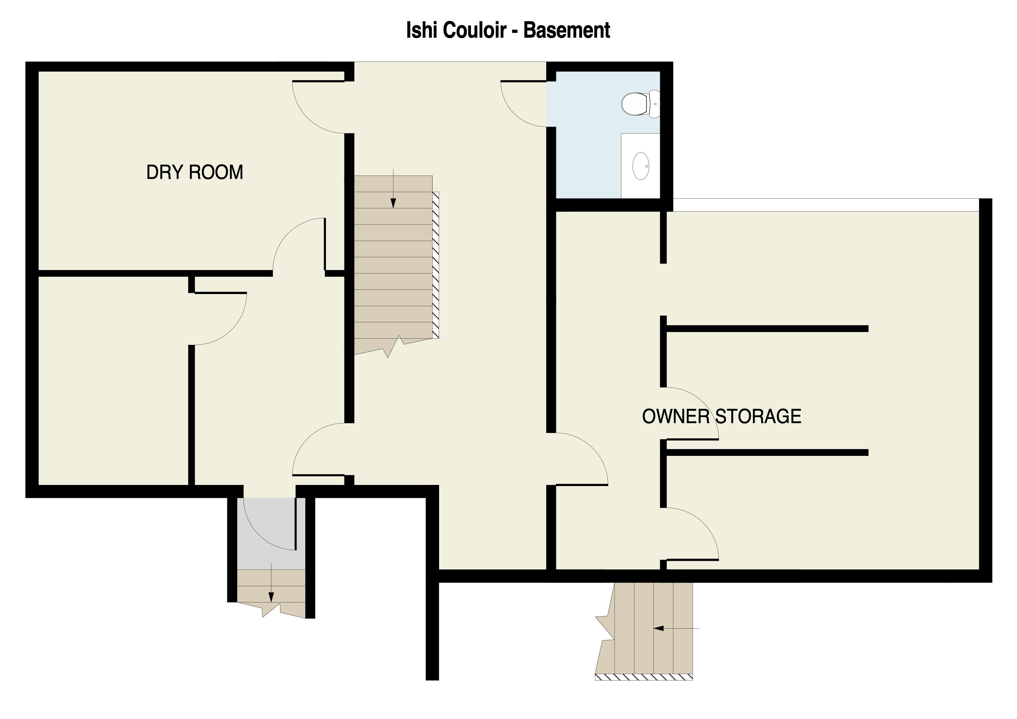 Ishi Couloir Basement Floor Plan