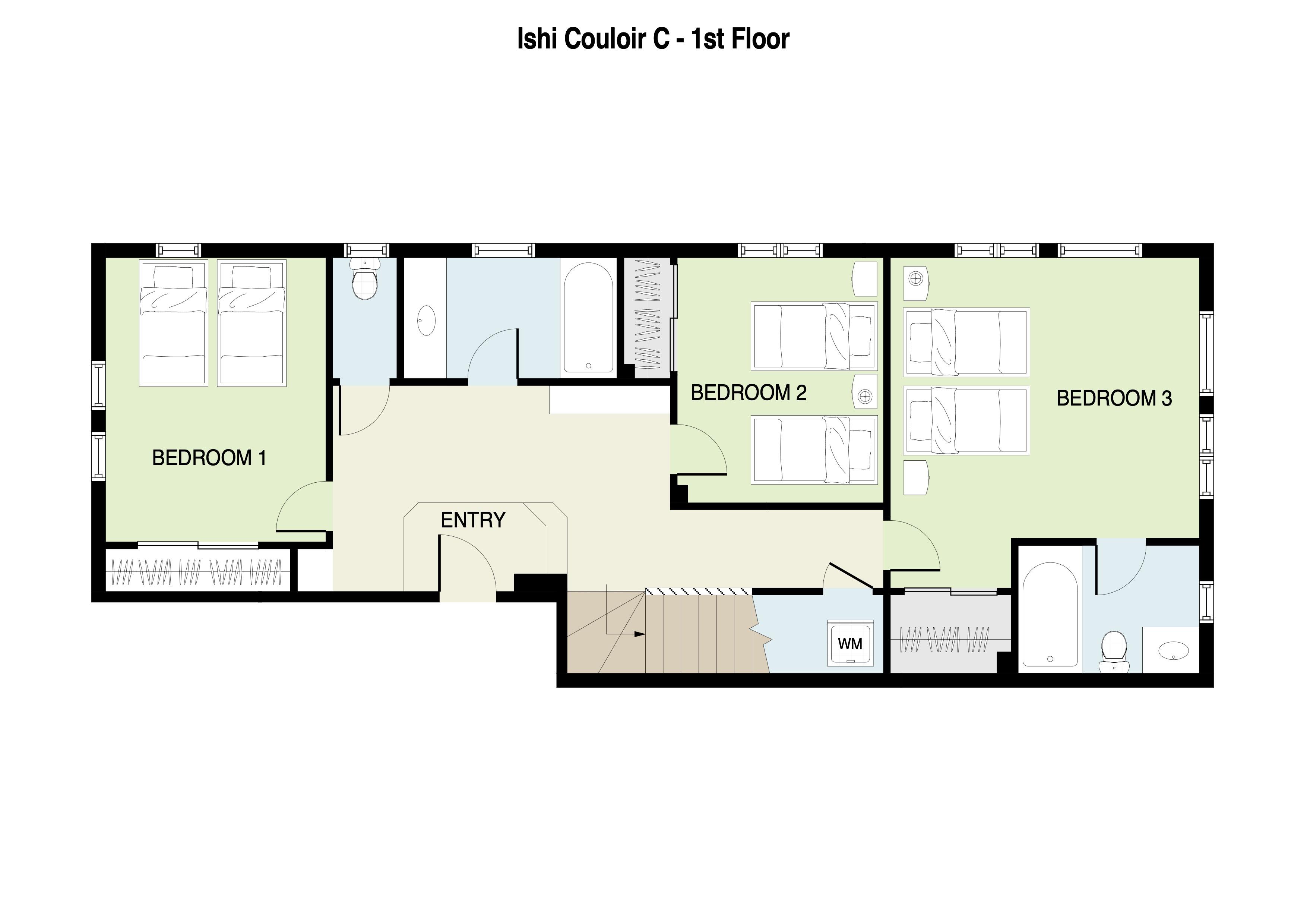Ishi Couloir C First Floor Plan