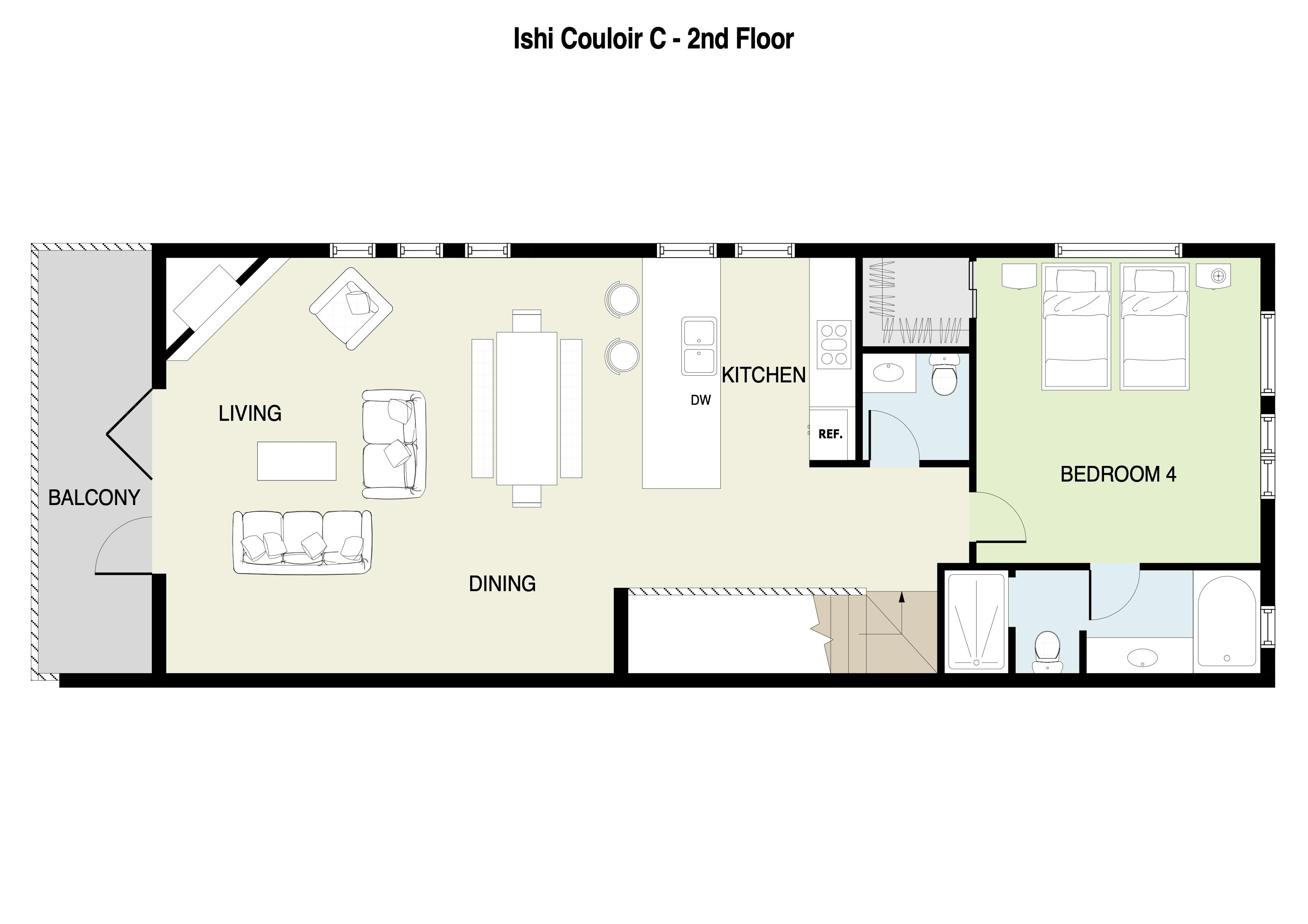 Ishi Couloir C Second Floor Plan