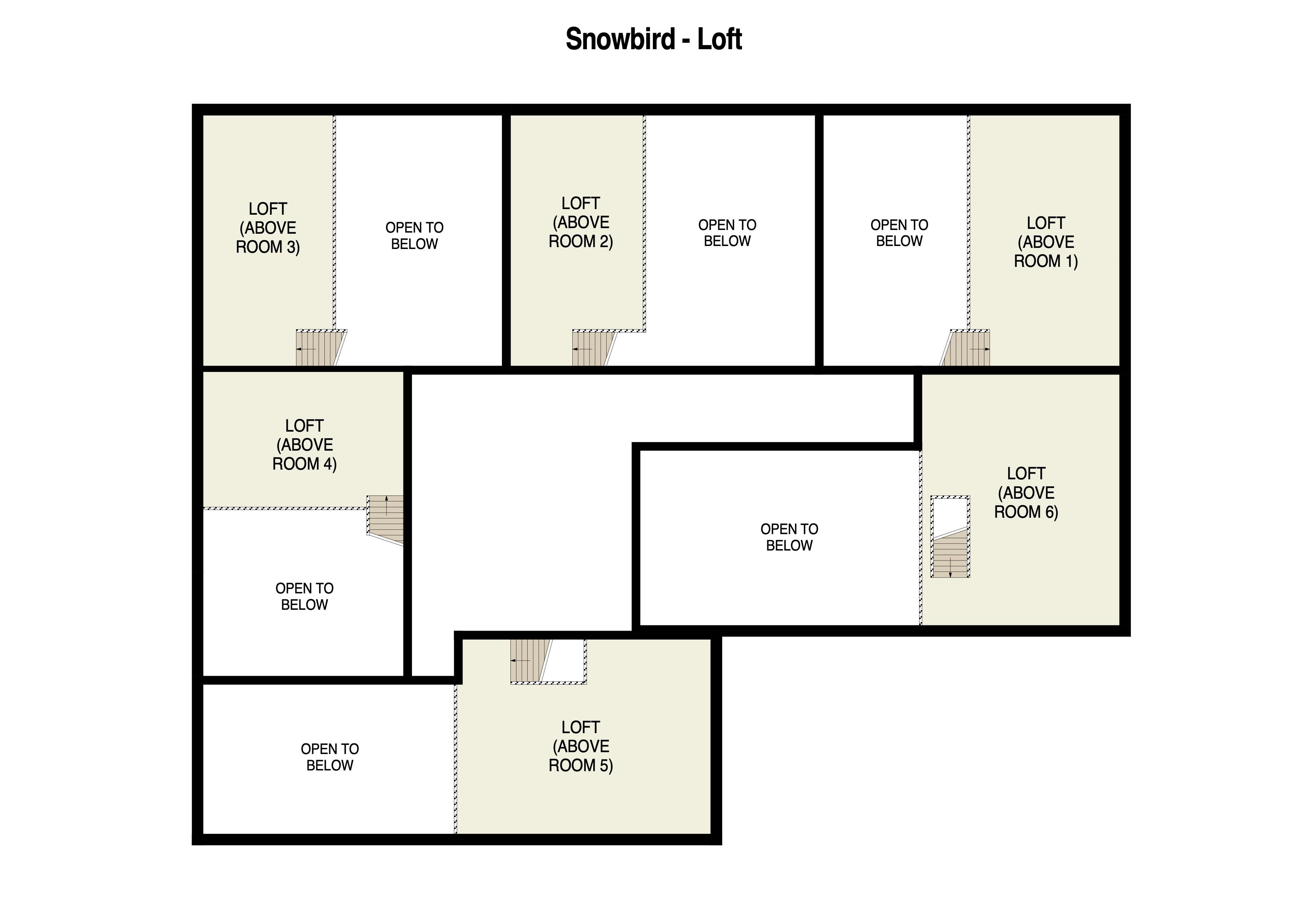 Snowbird 2nd Floor Loft Plan