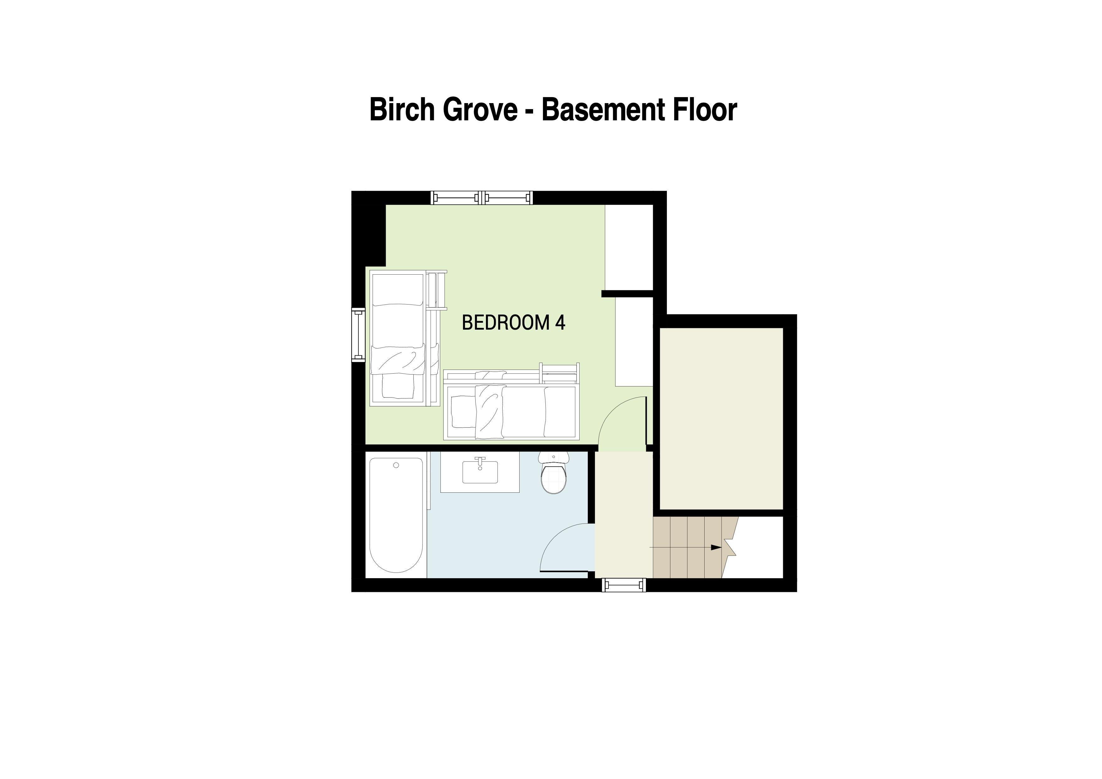 Birch Grove Basement Floor plan