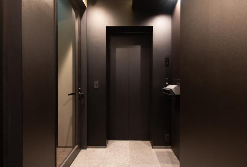 An elevator door