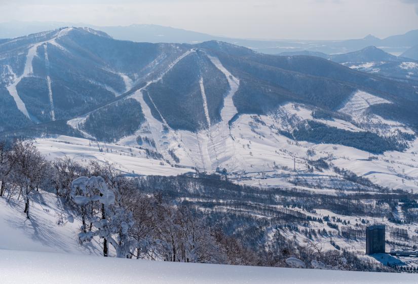 Rusutsu ski area taken from Mount Shiribetsu