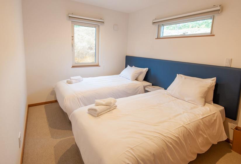 Two single beds